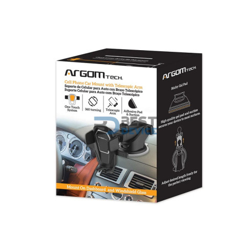 SOPORTE ARGOMTECH PARA AUTO ARG-AC-0310BK