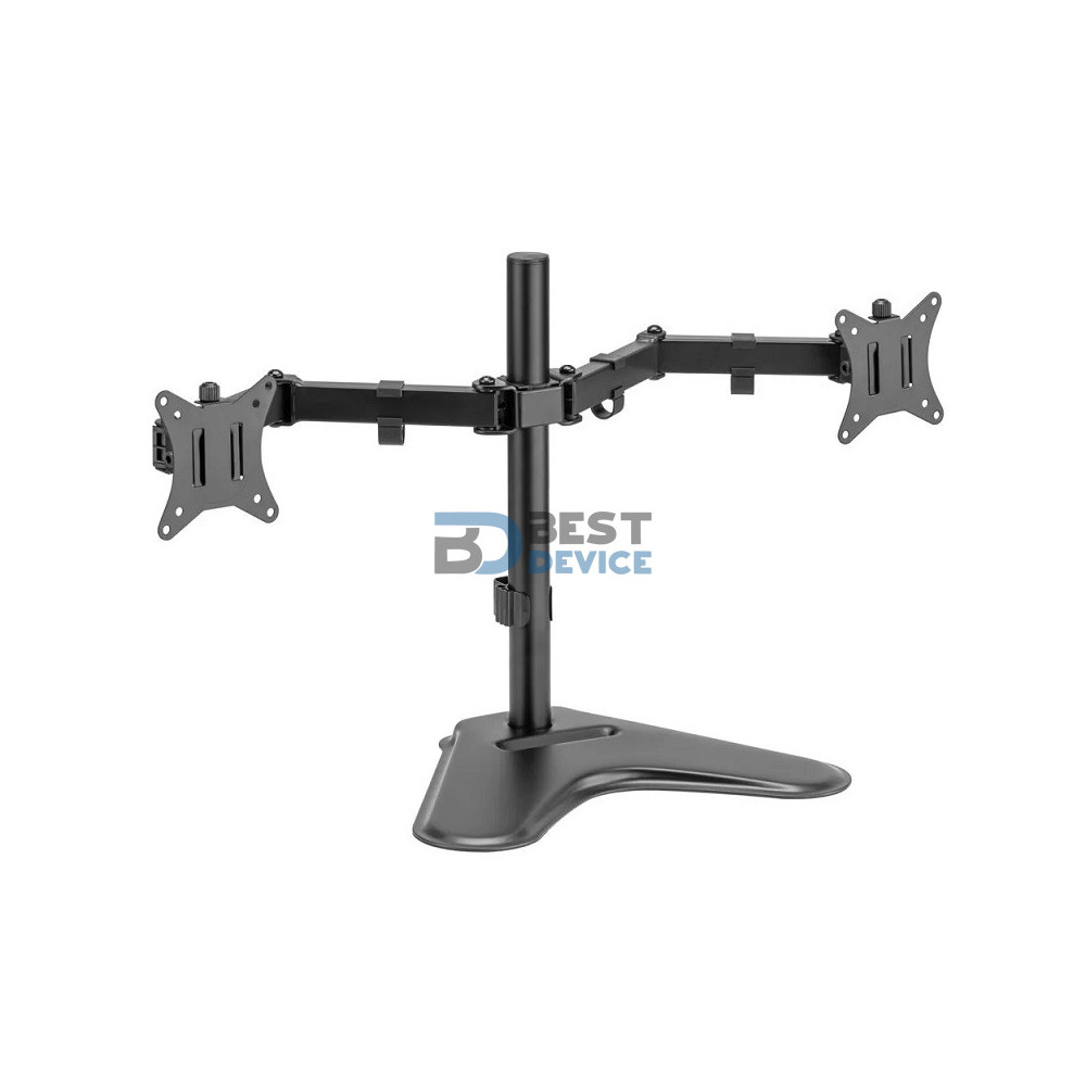 SOPORTE ARGOMTECH DE ESCRITORIO PARA DOS MONITORES 32" CON RANURA PARA CELULAR ARG-BR-1605