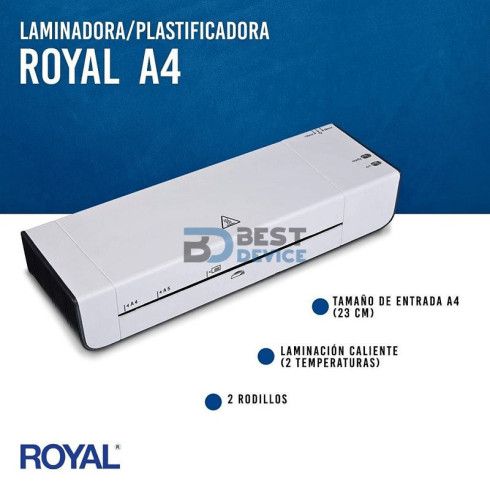 LAMINADORA ROYAL DL935SAM TERMAL A4 HOME&OFFICE