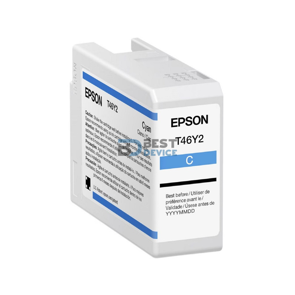 TINTA EPSON T46Y200 ULTRACHROME PRO 10 CYAN 50 ML TINTA EPSON T46Y200 ULTRACHROME PRO 10 CYAN 50 ML