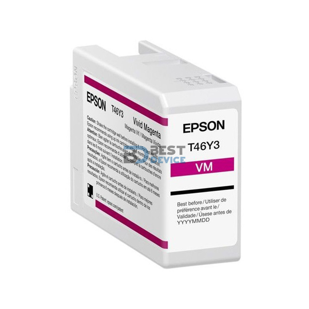 TINTA EPSON T46Y300 ULTRACHROME PRO 10 T46Y VIVID MAGENTA 50 ML TINTA EPSON T46Y300 ULTRACHROME PRO 10 T46Y VIVID MAGENTA 50 ML