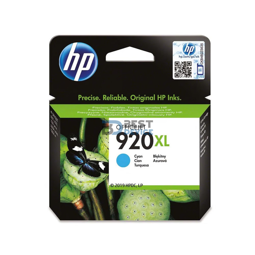 TINTA HP CD972AL 920XL CYAN TINTA HP CD972AL 920XL CYAN