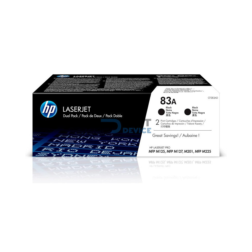 TONER HP CF283AD (83AD) M127FN DUPLO TONER HP CF283AD (83AD) M127FN DUPLO