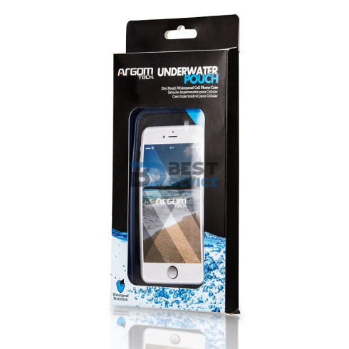 ESTUCHE IMPERMEABLE ARGOMTECH PARA CELULAR ARG-AC-0451BL 16 x 8 CM