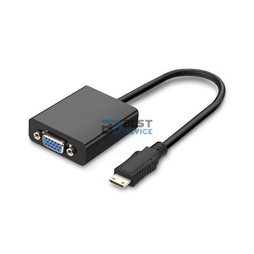 CABLE ADAPTADOR MINI HDMI A VGA CABLE ADAPTADOR MINI HDMI A VGA