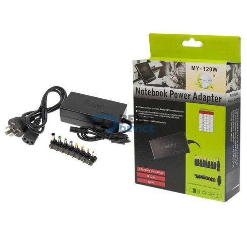 CARGADOR UNIVERSAL PARA NOTEBOOK MY-120W