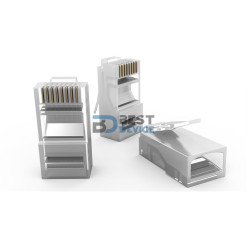 CONECTOR RJ45 CAT5/6 METAL MACHO x 100U