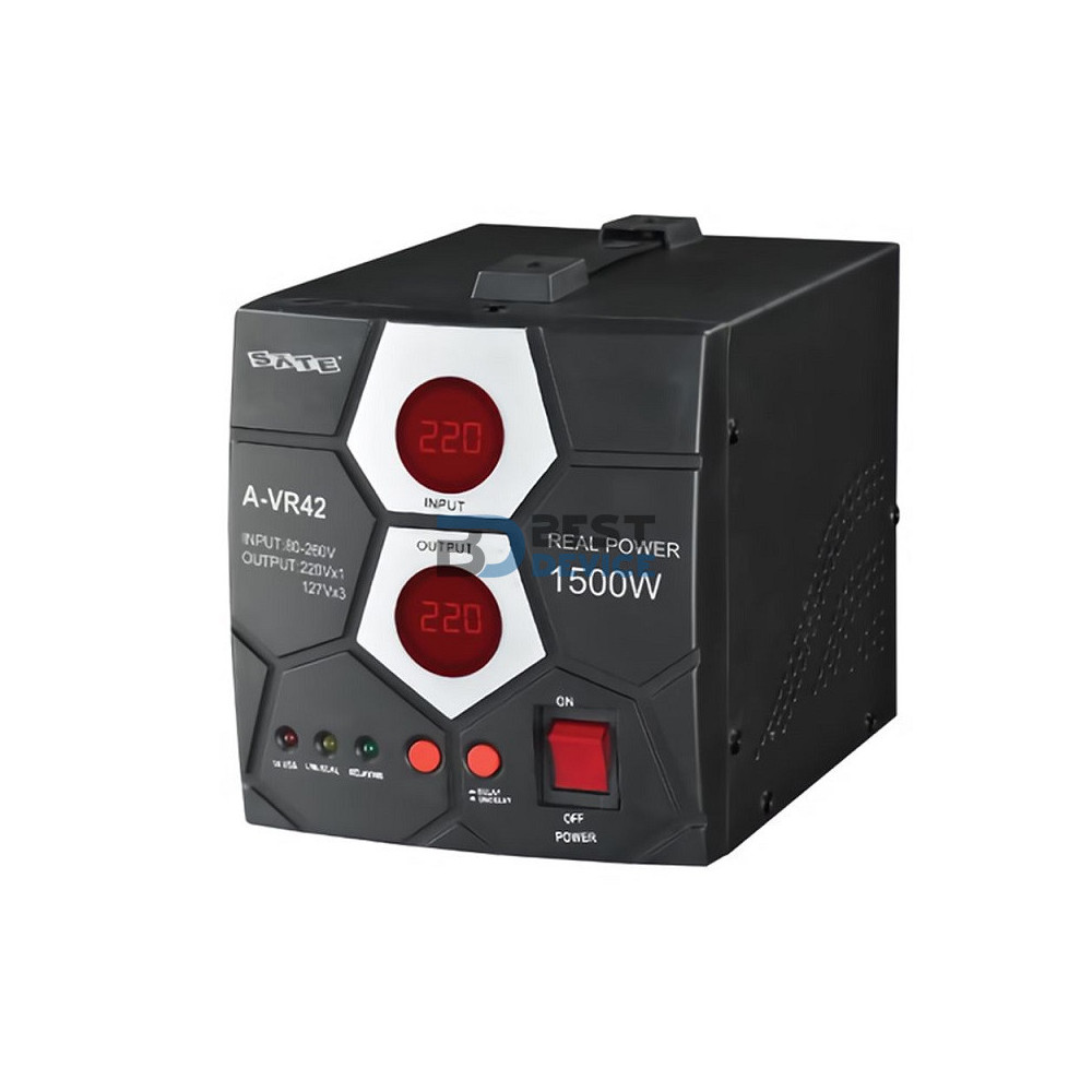 ESTABILIZADOR SATE A-VR42 1500W 110/220V ESTABILIZADOR SATE A-VR42 1500W 110/220V