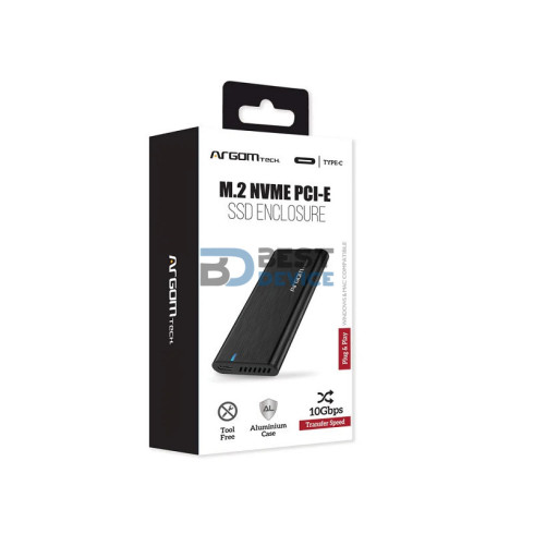 GAVETA PARA SDD ARGOMTECH ARG-AC-1038 M.2 NVME PCI-E TIPO C