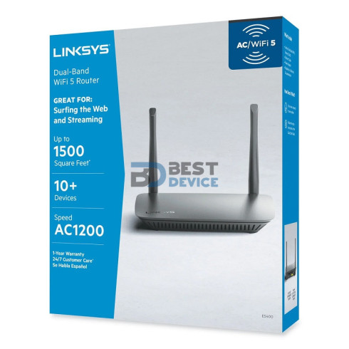 ROUTER LINKSYS AC1200 E5400 DUAL-BAND WIFI