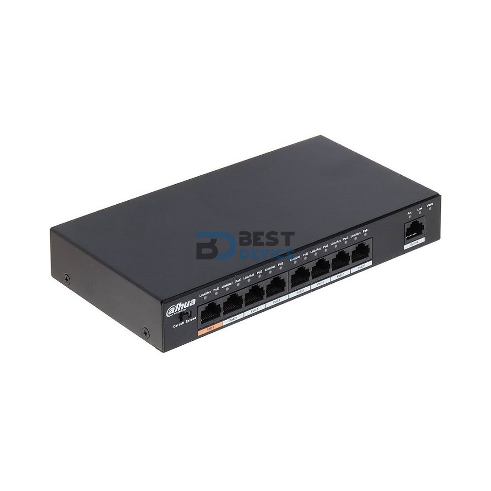SWITCH DAHUA PFS3009 8 PTOS PoE SWITCH DAHUA PFS3009 8 PTOS PoE