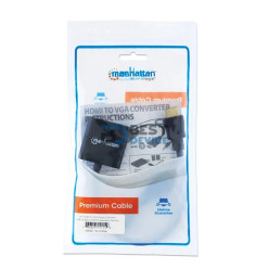 ADAPTADOR MANHATTAN HDMI-VGA/AUDIO 151559 BOLSA NEGRO