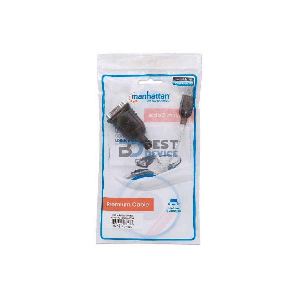 CABLE CONVER USB/SERIAL 45CM MANHATTAN GRIS 205153 BOLSA CABLE CONVER USB/SERIAL 45CM MANHATTAN GRIS 205153 BOLSA