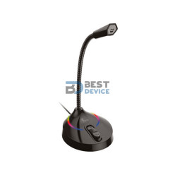 MICROFONO XTECH XTS-680 GLISSER RGB 2M GAM/30KHZ