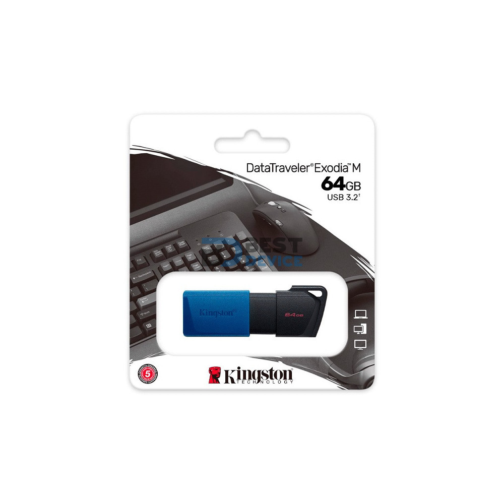 PENDRIVE KINGSTON 64GB DTXM/64GB DATATRAVELER EXODIA M 3.2 PENDRIVE KINGSTON 64GB DTXM/64GB DATATRAVELER EXODIA M 3.2