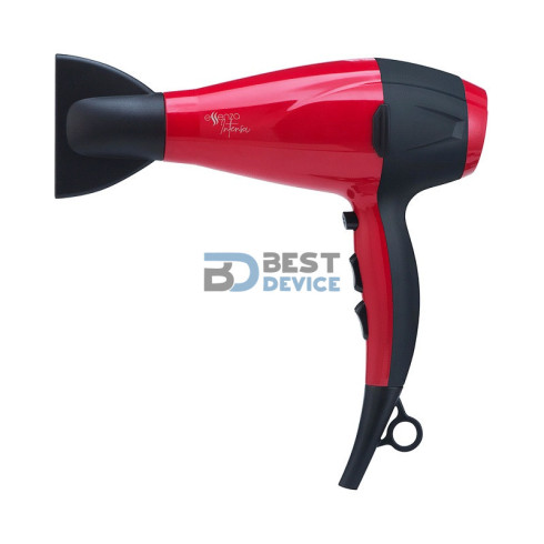 SECADOR DE PELO MULTI 2000W 220V IONIC BOOST ROJO EB045