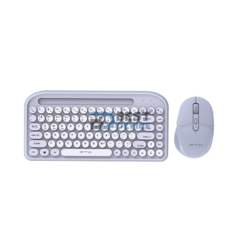 TECLADO+MOUSE WIR/BT FTXGK01 POR/POP/LILA 106067