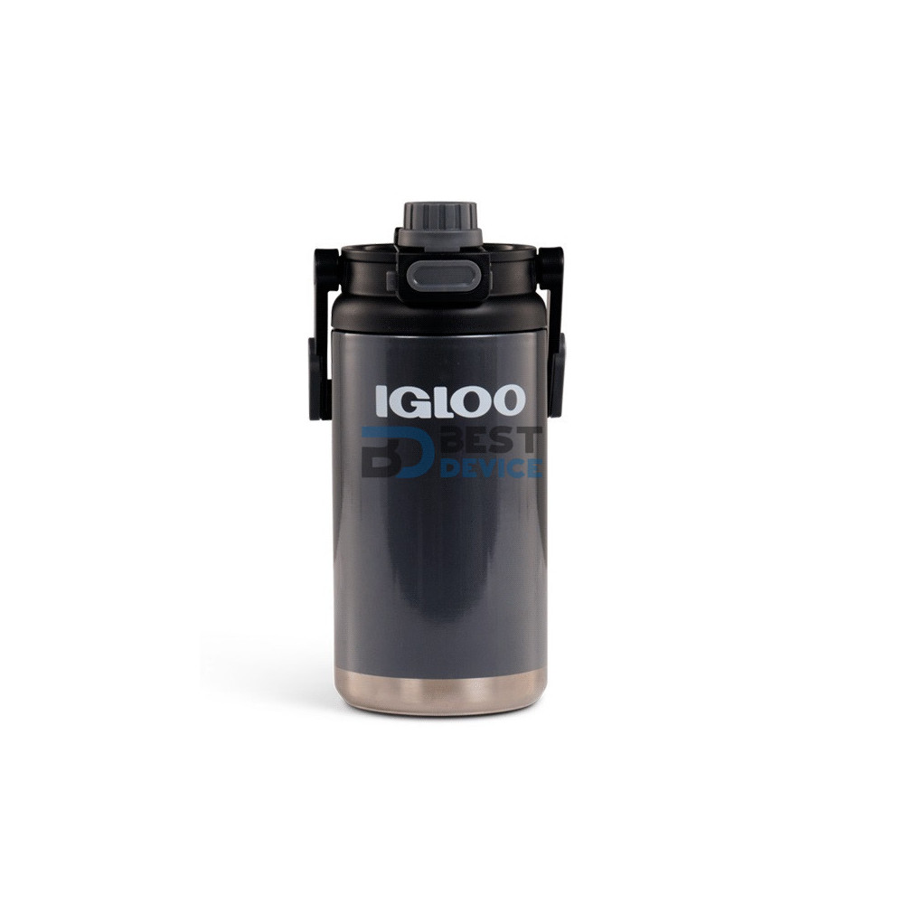 BOTELLA TÉRMICA IGLOO 1.6L CHUG NEGRO CON MANIJA 31486 BOTELLA TÉRMICA IGLOO 1.6L CHUG NEGRO CON MANIJA 31486