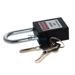 BRADY CANDADO ARCO ACERO CUERPO NYLON NEGRO ARCO 38 MM (99580)