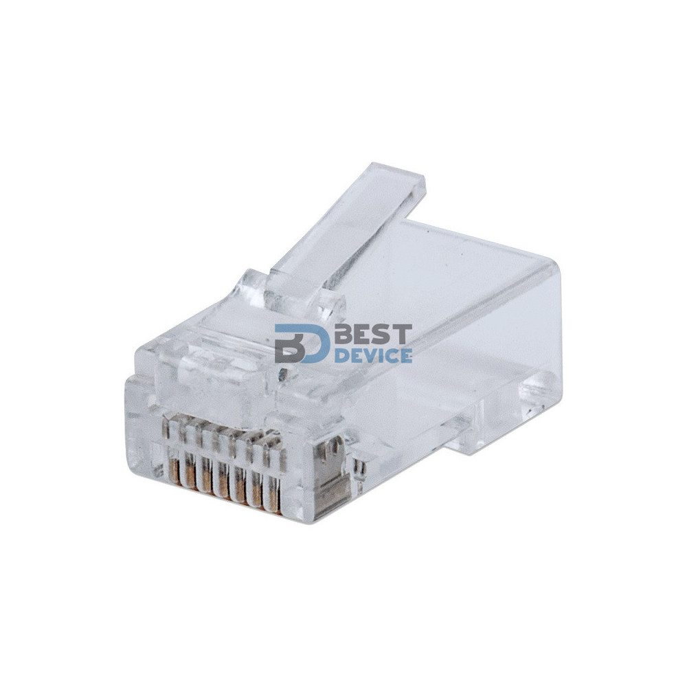 CONECTOR RJ45 CAT5E INTELLINET 791083 POTE DE 100 UNIDADES CONECTOR RJ45 CAT5E INTELLINET 791083 POTE DE 100 UNIDADES