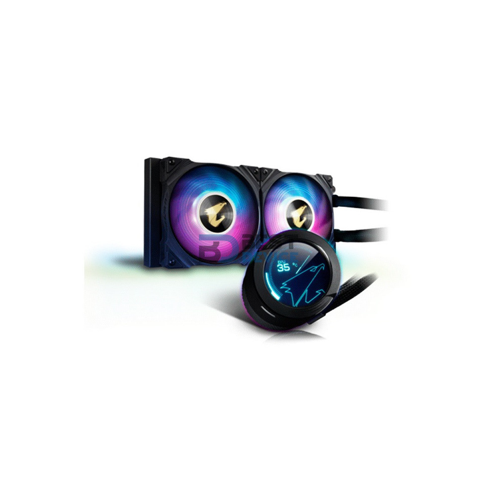 COOLER PARA CPU AORUS WATERFORCE X 240 RGB LCD COOLER PARA CPU AORUS WATERFORCE X 240 RGB LCD