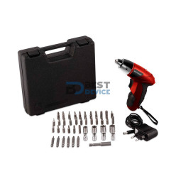 DESTORNILLADOR ELÉCTRICO MULTILASER 4.8V RECARGABLE + MALETA HO063