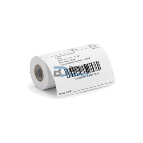 ETIQUETA ADHESIVA PARA IMPRESORA DE ETIQUETA ZEBRA TERM DIREC 8000DLABL-LD-R4LF5P 4"X1020