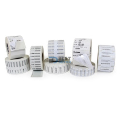 ETIQUETA ADHESIVA PARA IMPRESORA DE ETIQUETA ZEBRA TERM DIREC 8000DLABL-LD-R4LF5P 4"X1020"