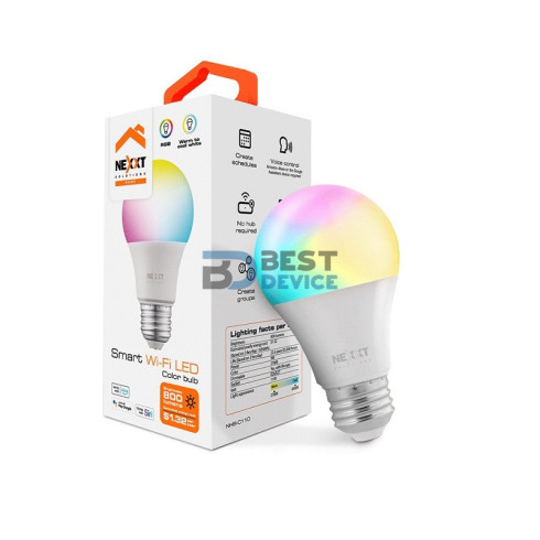 IOT NEXXT FOCO COLOR 110V 9W A19 E26/27 NHB-C110