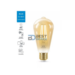 IOT WIZ FOCO FILAMENTO 220V 7W ST64 E27 CALIDA/FRIA (787332)