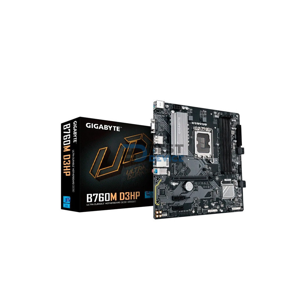 PLACA MADRE GIGABYTE B760M D3HP DDR5 LGA 1700 V/S/R/HDMI/DP/2M2/USB3.2/MATX PLACA MADRE GIGABYTE B760M D3HP DDR5 LGA 1700 V/S/R/HDMI/DP/2M2/USB3.2/MATX