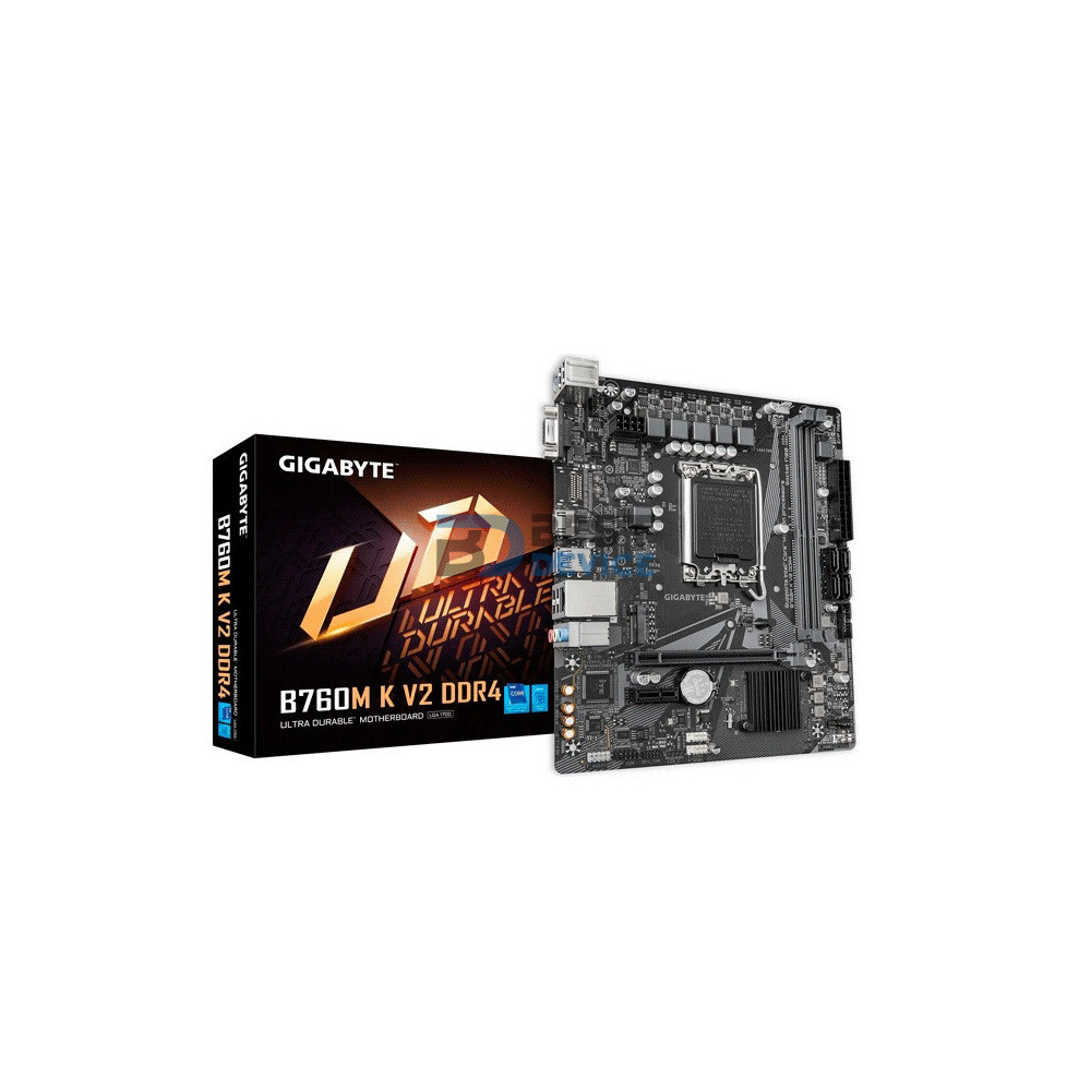 PLACA MADRE GIGABYTE 1700 B760M K V2 DDR4 V/S/R/HDMI/M2/USB3.2/MATX