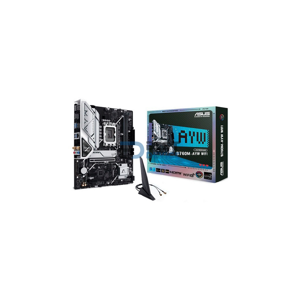PLACA MADRE ASUS 1700 B760M-AYW WIFI DDR5 S/R/HDMI/2M2/USB3.2/MATX PLACA MADRE ASUS 1700 B760M-AYW WIFI DDR5 S/R/HDMI/2M2/USB3.2/MATX