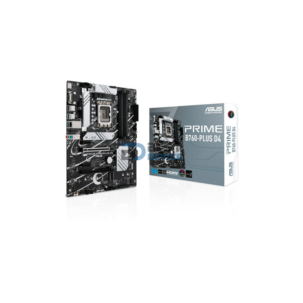 PLACA MADRE ASUS 1700 B760-PLUS D4 PRIME V/S/R/HDMI/DP/3M2/USB3.2/ATX/AURA PLACA MADRE ASUS 1700 B760-PLUS D4 PRIME V/S/R/HDMI/DP/3M2/USB3.2/ATX/AURA