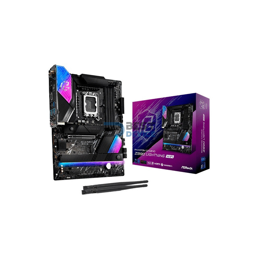 PLACA MADRE ASROCK 1851 Z890 LIGHTNING WIFI DDR5 S/R/HDMI/4M2/THUNDERBOLT/ATX PLACA MADRE ASROCK 1851 Z890 LIGHTNING WIFI DDR5 S/R/HDMI/4M2/THUNDERBOLT/ATX