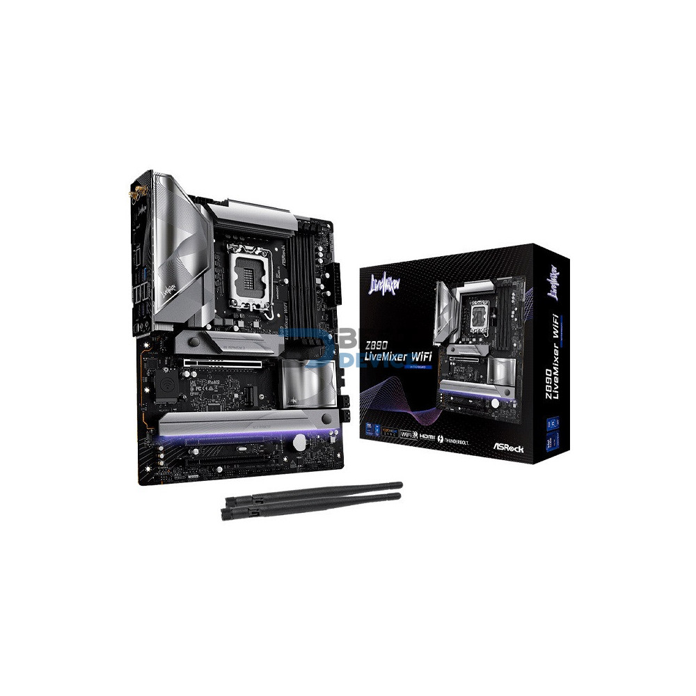 PLACA MADRE ASROCK 1851 Z890 LIVEMIXER WIFI DDR5 S/R/HDMI/4M2/THUNDERBOLT/ATX PLACA MADRE ASROCK 1851 Z890 LIVEMIXER WIFI DDR5 S/R/HDMI/4M2/THUNDERBOLT/ATX