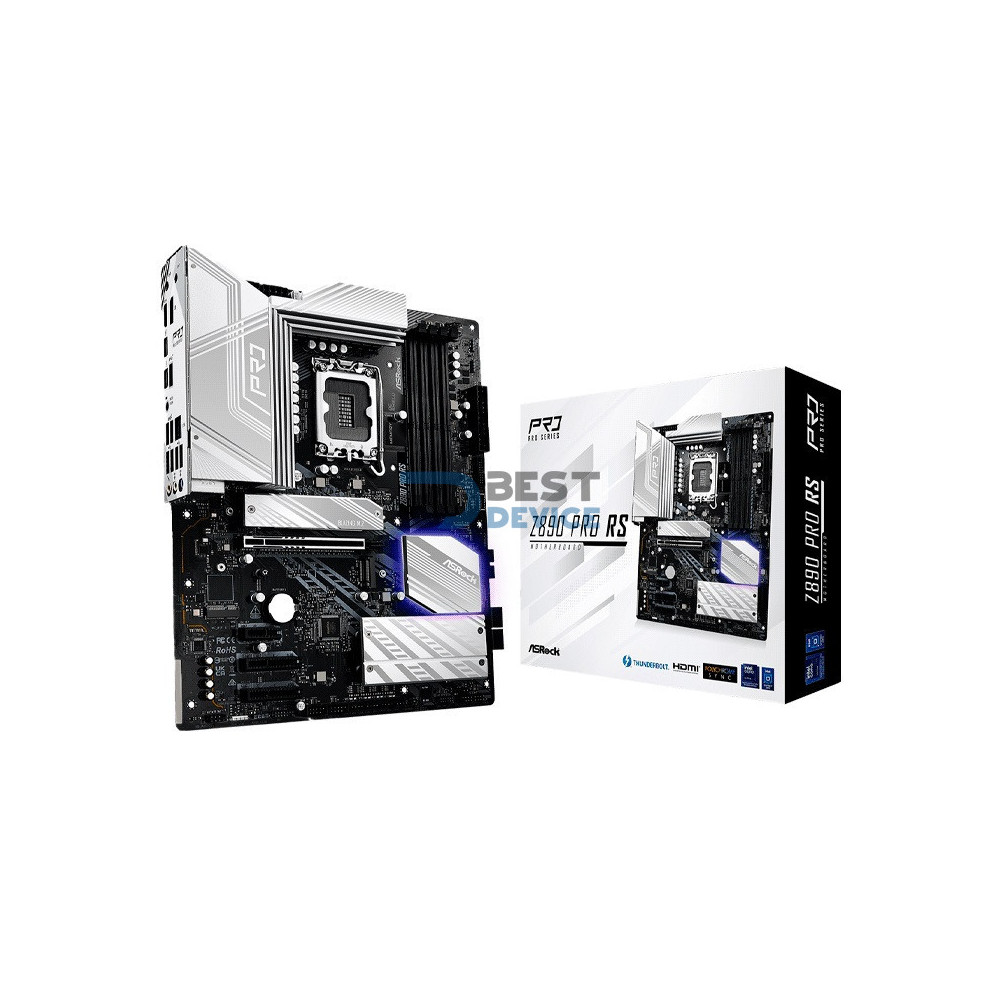 PLACA MADRE ASROCK 1851 Z890 PRO RS DDR5 S/R/HDMI/DP/4M2/THUNDERBOLT/USB3.2/ATX PLACA MADRE ASROCK 1851 Z890 PRO RS DDR5 S/R/HDMI/DP/4M2/THUNDERBOLT/USB3.2/ATX