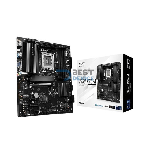 PLACA MADRE ASROCK 1851 Z890 PRO-A DDR5 S/R/HDMI/DP/4M2/THUNDERBOLT/USB3.2/ATX