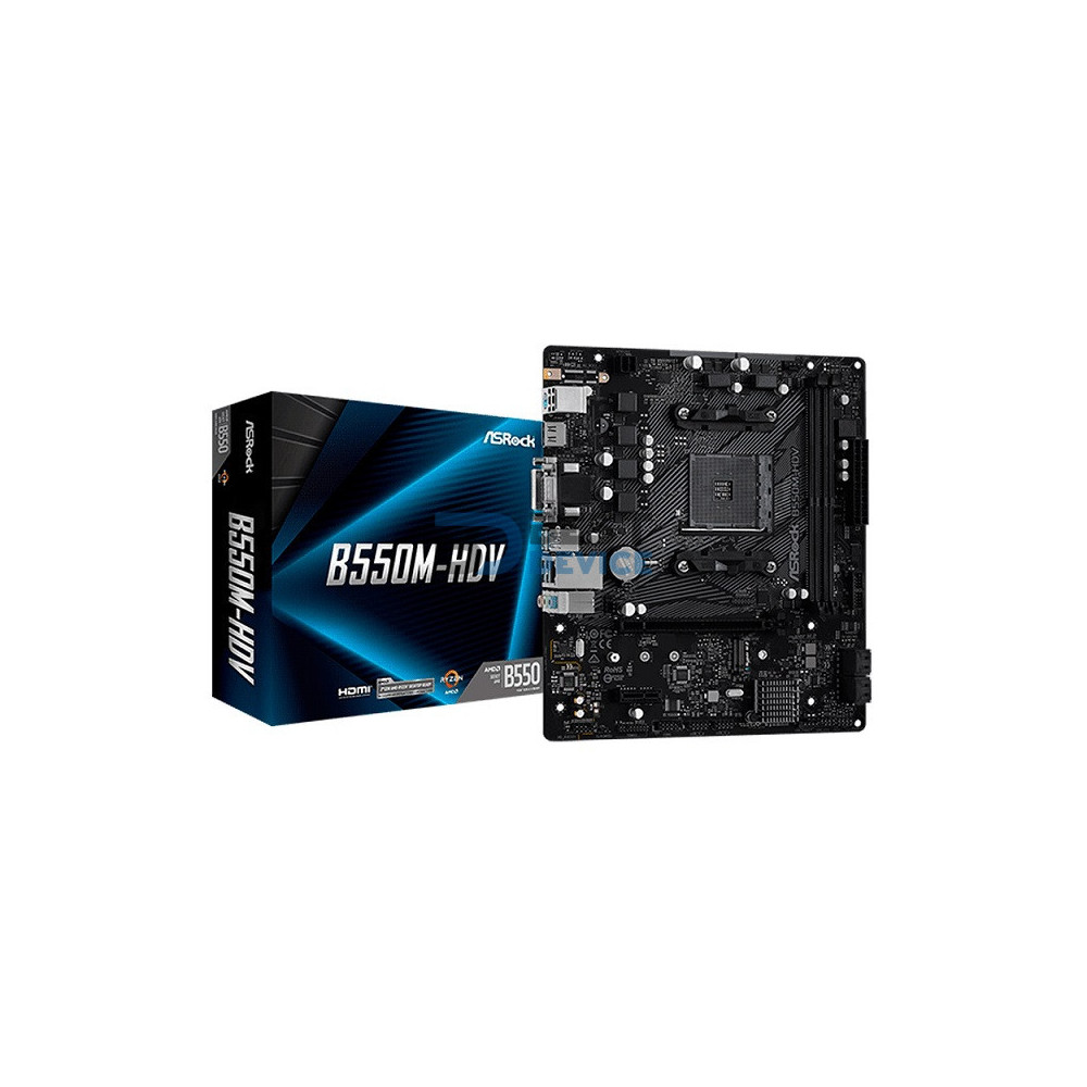 PLACA MADRE ASROCK AM4 B550M-HDV V/S/R/DVI/HDMI/M2/DDR4/USB3.2/MATX PLACA MADRE ASROCK AM4 B550M-HDV V/S/R/DVI/HDMI/M2/DDR4/USB3.2/MATX