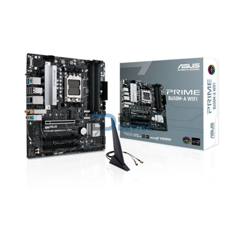 PLACA MADRE ASUS AM5 B650M-A WIFI DDR5 PRIME V/S/R/HDMI/DP/2M2/USB3.2/MATX