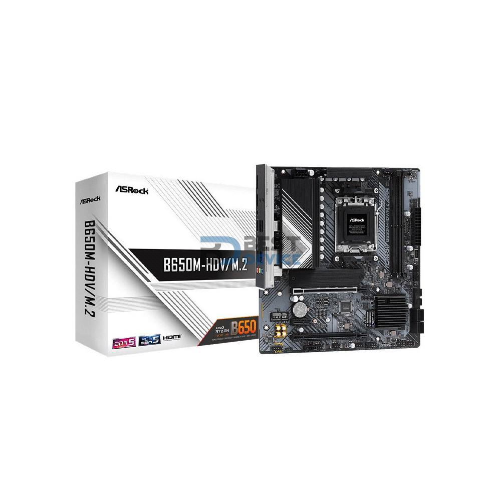 PLACA MADRE ASROCK AM5 B650M-HDV/M.2 DDR5 S/R/HDMI/DP/2M2/USB3.2/MATX
