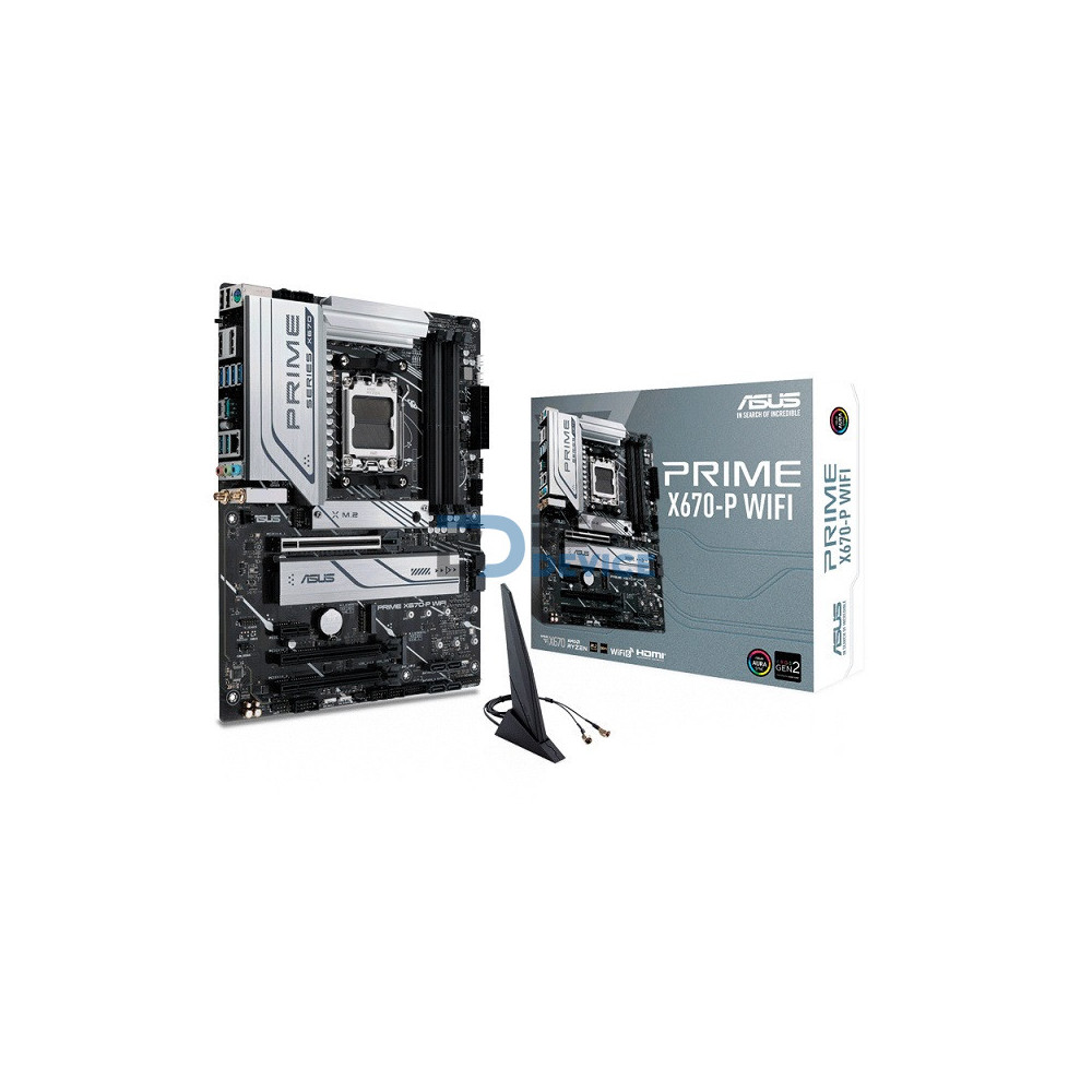 PLACA MADRE ASUS AM5 X670-P WIFI DDR5 PRIME S/R/HDMI/DP/3M2/USB3.2/ATX/AURA PLACA MADRE ASUS AM5 X670-P WIFI DDR5 PRIME S/R/HDMI/DP/3M2/USB3.2/ATX/AURA