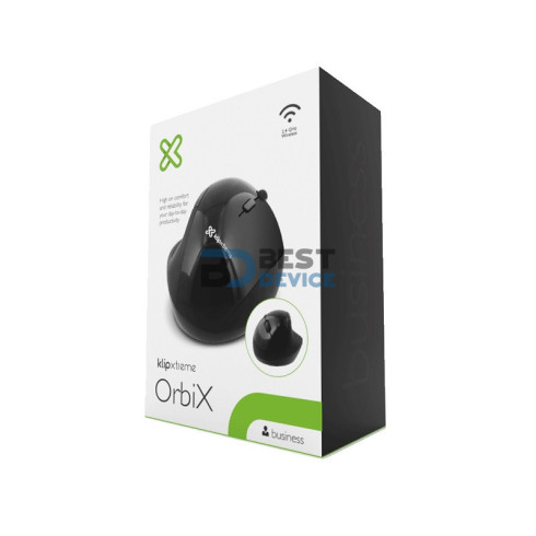MOUSE KLIP XTREME WIR KMW-500BK ORBIX 1600DPI/6 BOT/NEG