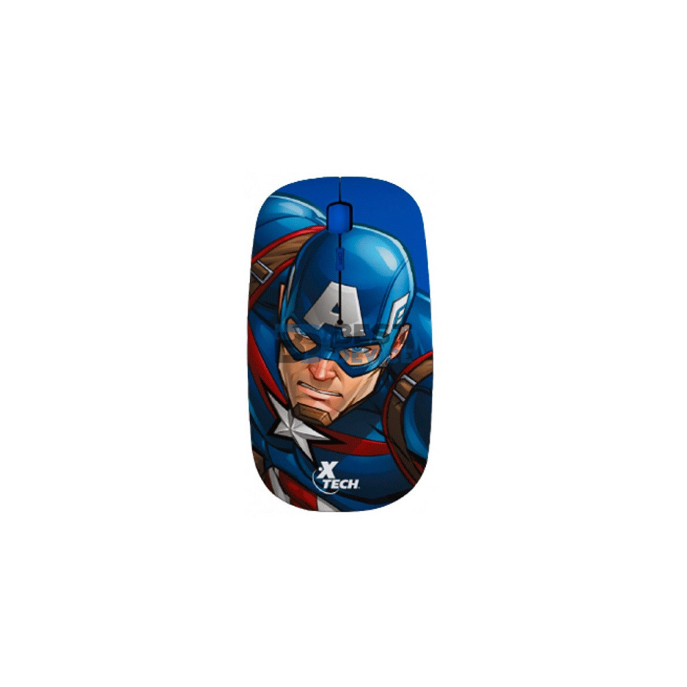 MOUSE XTECH WIR XTM-M340CA CAPITAN AMERICA 1600DPI/4 BOT/AZUL MOUSE XTECH WIR XTM-M340CA CAPITAN AMERICA 1600DPI/4 BOT/AZUL