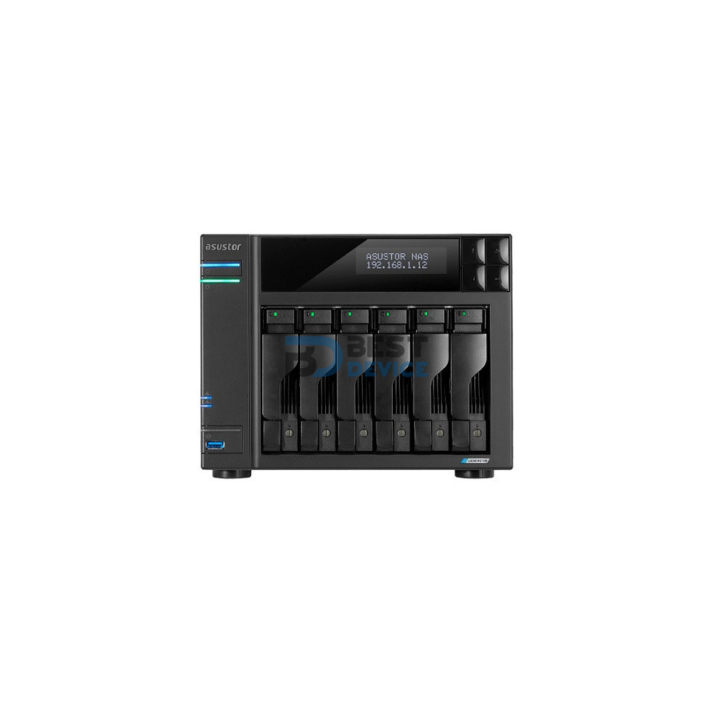 NAS ASUSTOR AS6706T QC 2.0/6BAY/8GB/4 M.2/2-GBLAN/HDMI/2USB3.2 NAS ASUSTOR AS6706T QC 2.0/6BAY/8GB/4 M.2/2-GBLAN/HDMI/2USB3.2