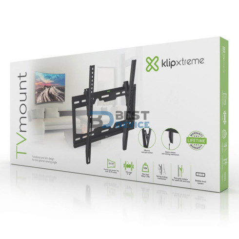 SOPORTE KLIP XTREME PARA TV 32" A 70" KTM-351 50KG/INCLI/NEG