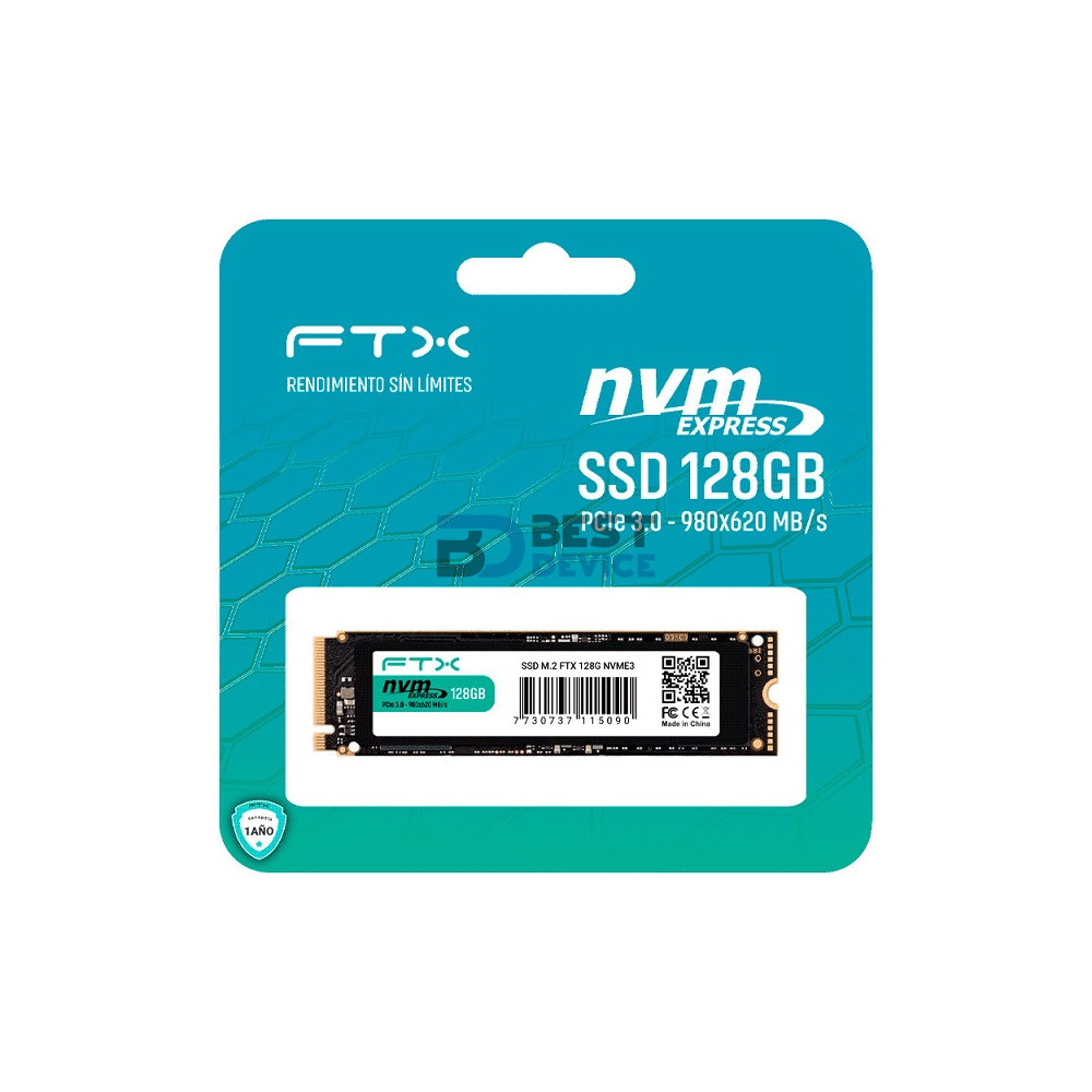 SSD M.2 NVME 128GB FTX 980/620 115090 SSD M.2 NVME 128GB FTX 980/620 115090