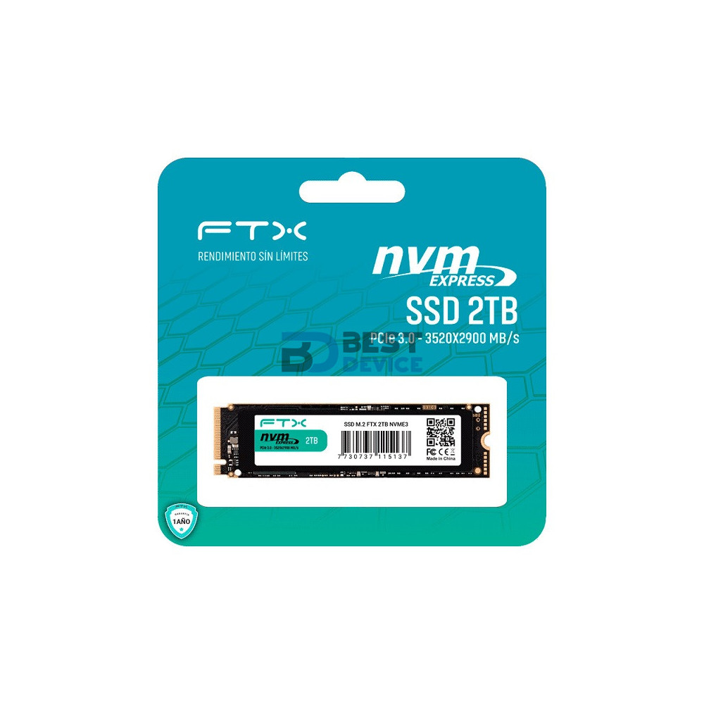 SSD M.2 NVME 2TB FTX 3520/2900 115137 SSD M.2 NVME 2TB FTX 3520/2900 115137
