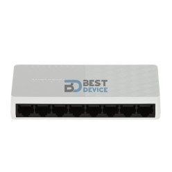 SWITCH HIKVISION DS-3E0108D-O 8P/100MBPS PLASTICO PARED/ESCRITORIO