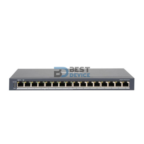 SWITCH HIKVISION DS-3E0516P-O 16P 8POE GBPS/8LAN GBPS METAL PARED/ESCRITORIO